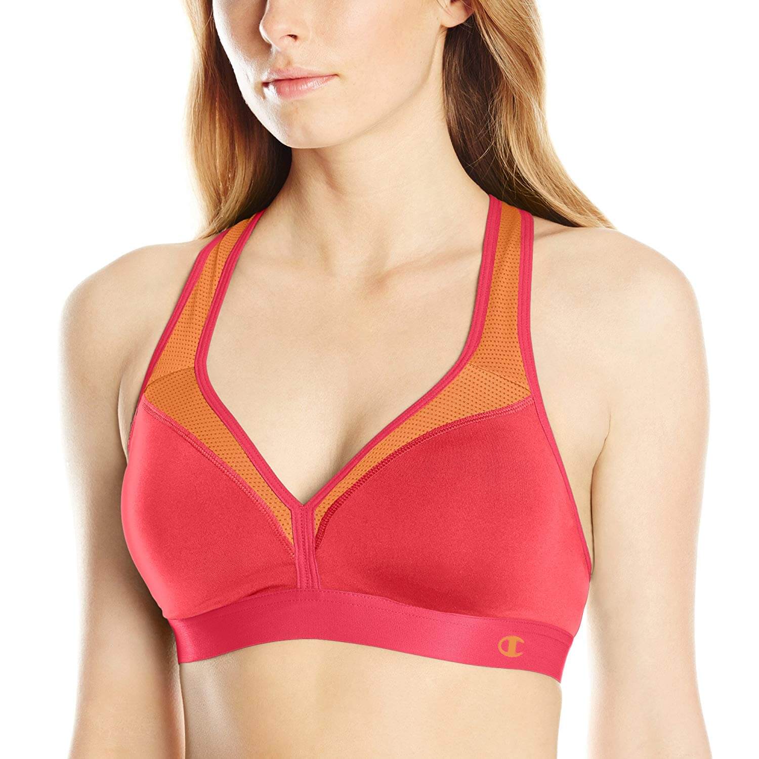 Champion Women's Curvy Sports Bra Red Color